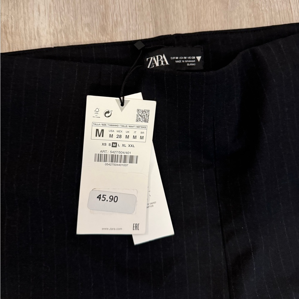 Zara black dress pants size M